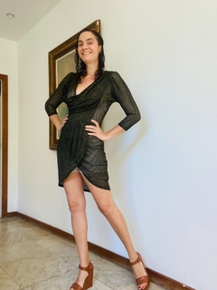 Vestido Sereia Mini Tela Preto - comprar online