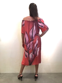 Vestido Cigana Curto Crepe Antúrio Vermelho - buy online