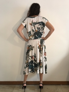 Saia Midi Evasê Jersey Birds - ALESSA