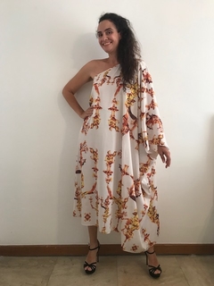 Vestido Maxi Ombro Só Crepe Castiçal Branco