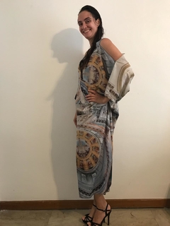 Vestido Kimono Crepe Cúpula - comprar online