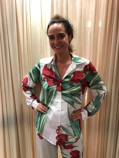 Camisa Social Tulipa Vermelha