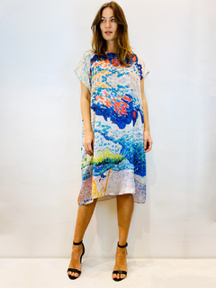 Vestido Kaftan V Jersey Mar on internet