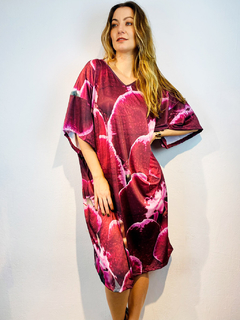 Vestido T Curto Jersey Orquídea Vinho - comprar online
