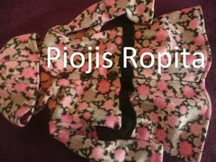 Tapado Polar Rosa Floreado - comprar online