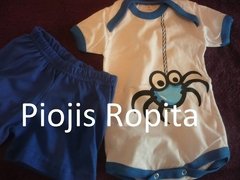 Set 2 p Conjunto canchero body con araña y bermuda