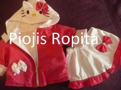 set 2p campera de kitty liviana con orejitas y short con volados - comprar online