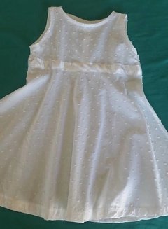 Vestido Blanco de plumetti para Fiesta Bautismo Casamiento en internet