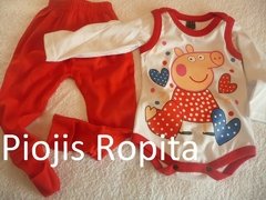 Set 2p Body Peppa Pig manga larga y Pantalon - comprar online