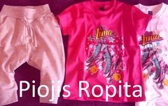 Set 2p soy luna remera y babucha corta de verano