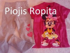 set 2p minnie remera y calza