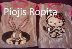 Remeras Bugs Bunny y Kitty