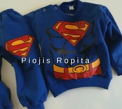 Set frisado disfraz de superman buzo y pantalon jogging - comprar online
