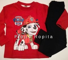 Set paw patrol patrulla canina remera manga larga y pantalon pijama en internet