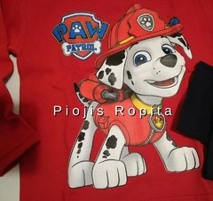 Set paw patrol patrulla canina remera manga larga y pantalon pijama - Piojis Ropita Importada