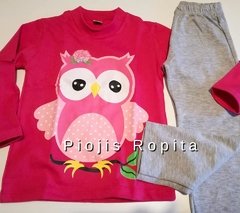Set conjunto buho remera y pantalon pijama - comprar online
