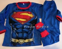Set Disfraz Superman musculos Remera manga larga y Pantalon Pijama - comprar online