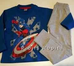 Set Capitán América Remera manga larga y Pantalón pijama