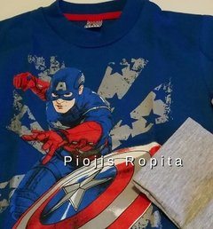 Set Capitán América Remera manga larga y Pantalón pijama - comprar online