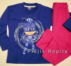 Set conjunto catboy remera manga larga y pantalon pijama rosa heroes en pijamas pjmask - comprar online