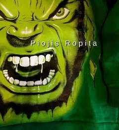 Buzo hulk frisado con cara gigante superheroes avengers en internet