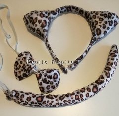 Set 3p Importado tipo Disfraz deTigre o Gatita animal print - comprar online