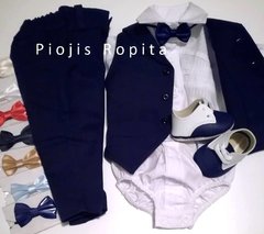 Traje para Bautismo fiesta pantalon de vestir chaleco moños y zapatos - comprar online