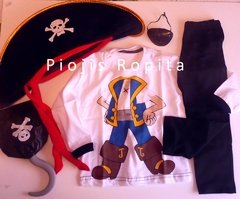 Conjunto Disfraz Capitan Jake el pirata completo 5 prendas - comprar online