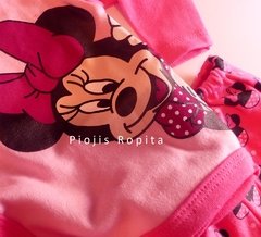 Set Ajuar 4p Minnie rosa y fucsia con Caja de Regalo - Piojis Ropita Importada