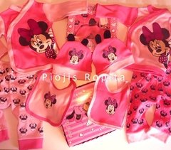 Set Ajuar 4p Minnie rosa y fucsia con Caja de Regalo