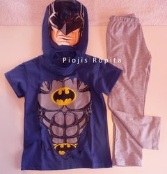 Set conjunto de batman remera disfraz y pantalon pijama super heroes liga de la justicia - comprar online