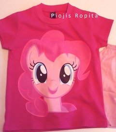 Remera manga corta de my little pony fucsia - comprar online