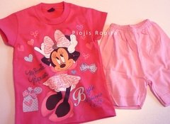 Set 2p de minnie mouse remera y short pijama