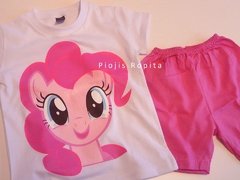 Set 2p de my little pony remera y short pijama en internet