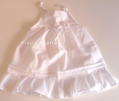 Vestido solero blanco para Fiesta Bautismo o Casamiento