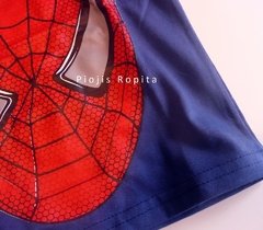 Set spiderman hombre araña remera y babucha corta - comprar online