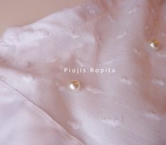 Vestido Blanco de plumetti para Fiesta Bautismo Casamiento - Piojis Ropita Importada