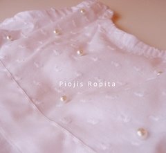 Vestido Blanco de plumetti para Fiesta Bautismo Casamiento - tienda online