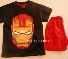 Set conjunto Iron-man pijama remera y short