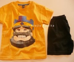 Set conjunto Clase Royale pijama remera short