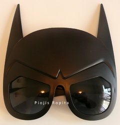 Imagen de Set conjunto disfraz remera batman manga corta con mascara lentes de sol