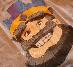 Remera Clash royale gris manga corta - comprar online