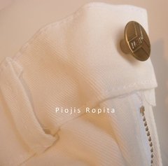 Set conjunto bautismo saco body camisa pantalon moño y tiradores - Piojis Ropita Importada