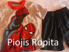 Set Pijama Spiderman Hombre Araña Remera y Bermuda