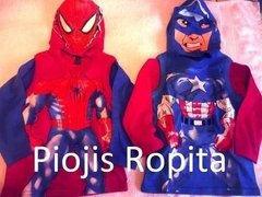 Remeras Disfraz Personajes con manga larga y máscara - Niño - POR MAYOR