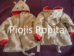 Campera Polar Disfraz Jirafa con Orejas Y Colita