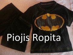 Set disfraz Pijama Batman Lego Remera y Bermuda