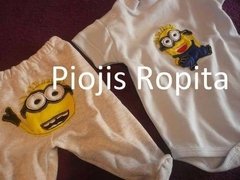 Set Minion de Body y Pantalón con Bordado aplicado - comprar online