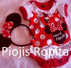 Sets Disfraz Minnie Body Y Vincha Con Orejas