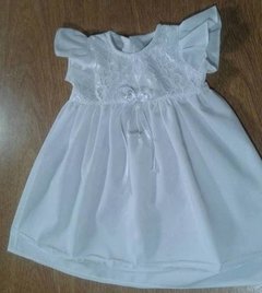 Vestido Blanco de fiesta Bautismo Casamiento Beba